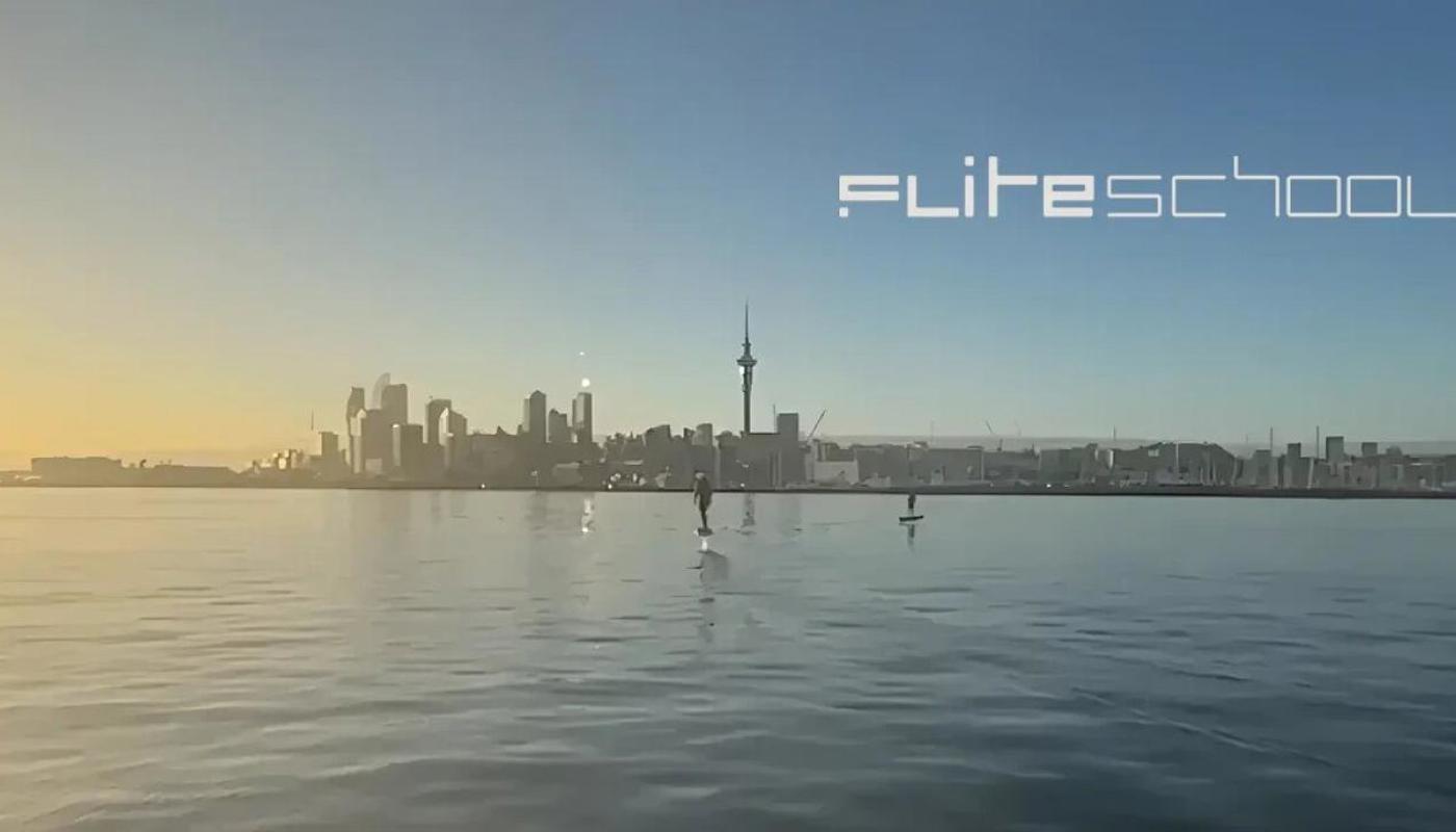 Fliteschool lesson on the stunning Waitemata Harbour