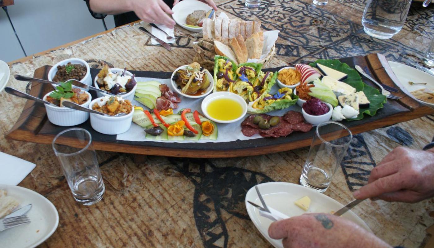 Delicious winery antipasto platter included for lunch - delicious.