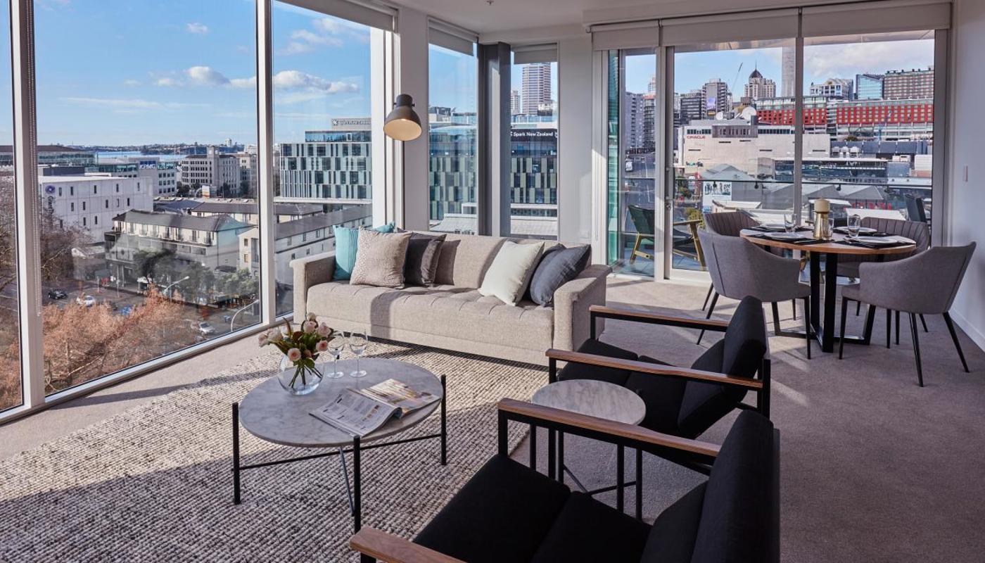 Swiss-SuperSuite One Bedroom with Park and Harbour View. Balcony and spacious living room